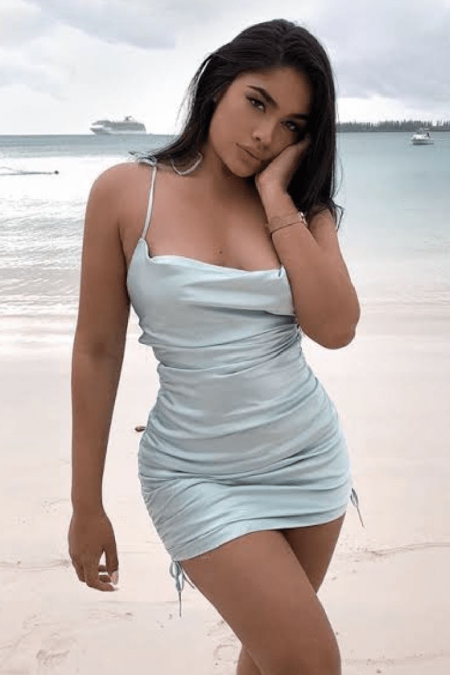 Krystal Dress | Blue Sky - Fashion Flash Boutique