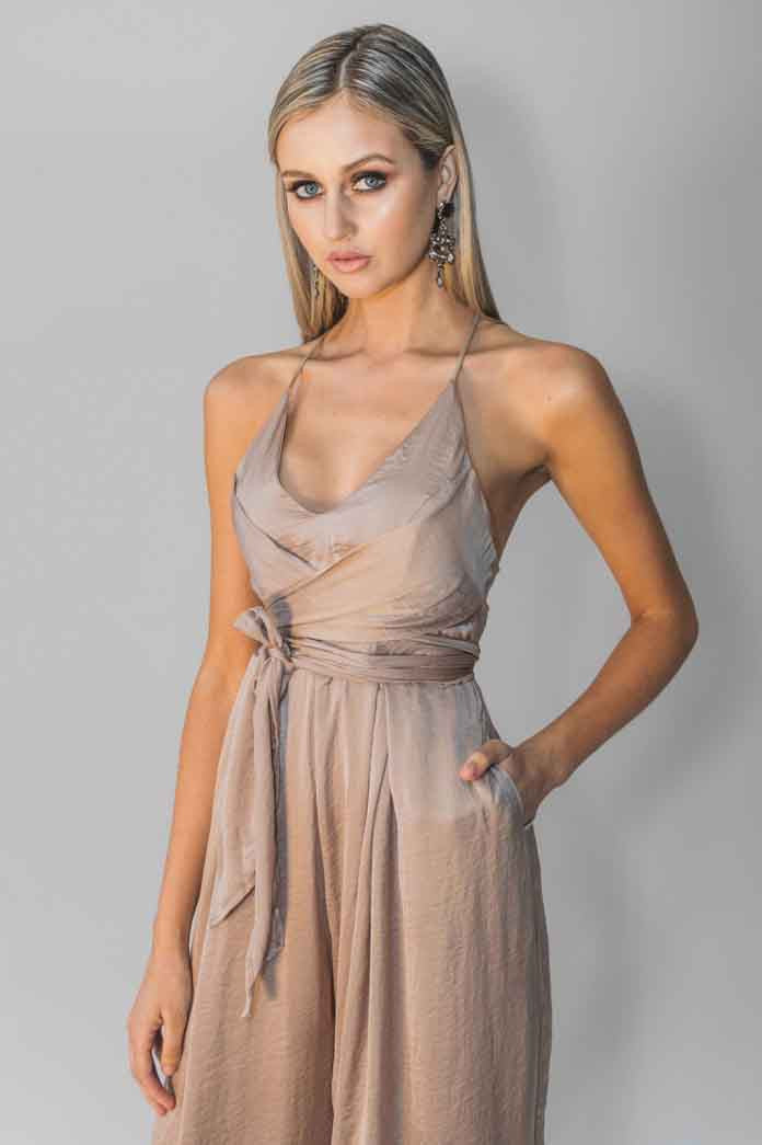PARIS PANTSUIT - CHAMPAGNE - Fashion Flash Boutique