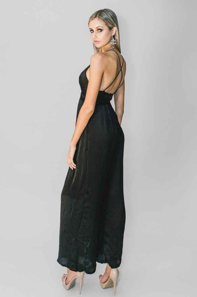 PARIS PANTSUIT - BLACK - Fashion Flash Boutique