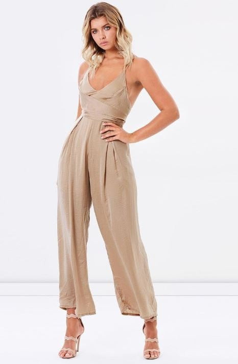 PARIS PANTSUIT - CHAMPAGNE - Fashion Flash Boutique