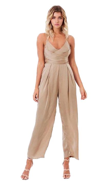 Paris Pantsuit | Champagne - Fashion Flash Boutique