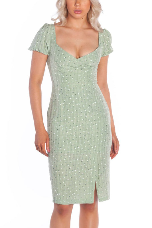 Primrose Dress | Green - Fashion Flash Boutique