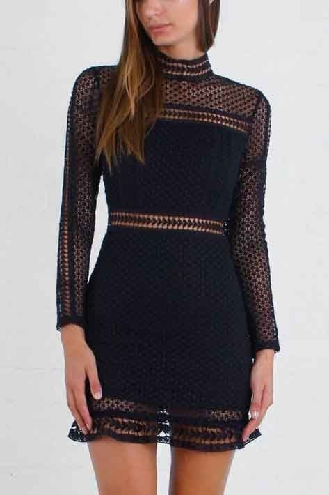 YONCE DRESS - BLACK - Fashion Flash Boutique