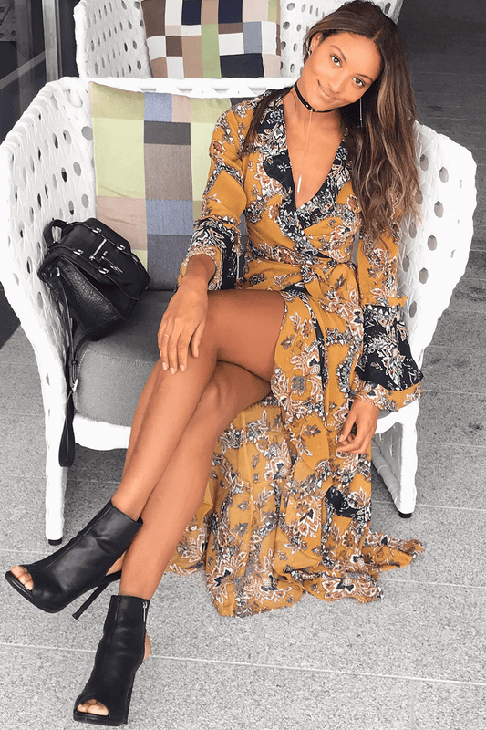 SAFFRON MAXI DRESS - Fashion Flash Boutique